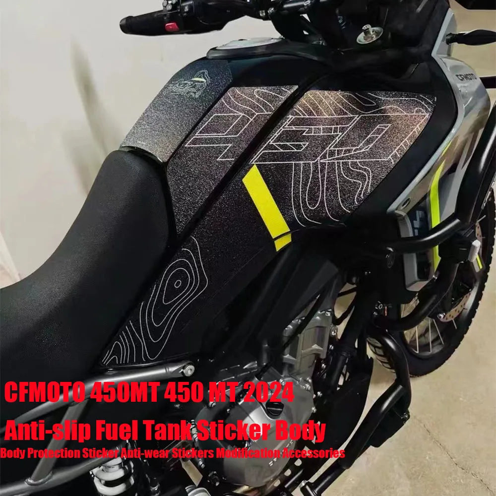 For CFMOTO 450MT 450 MT 2024 Anti-slip Fuel Tank Sticker Body Protection Sticker Anti-wear Stickers Modification Accessories