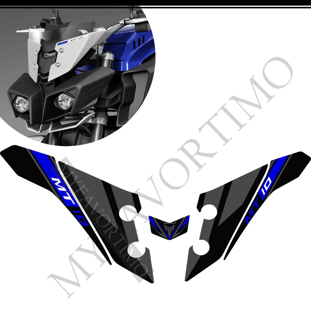 For Yamaha MT10 FZ moto Stickers Tank Pad Protector Fairing Fender Motorcycle Knee Decal Fuel MT-10 2016-2021
