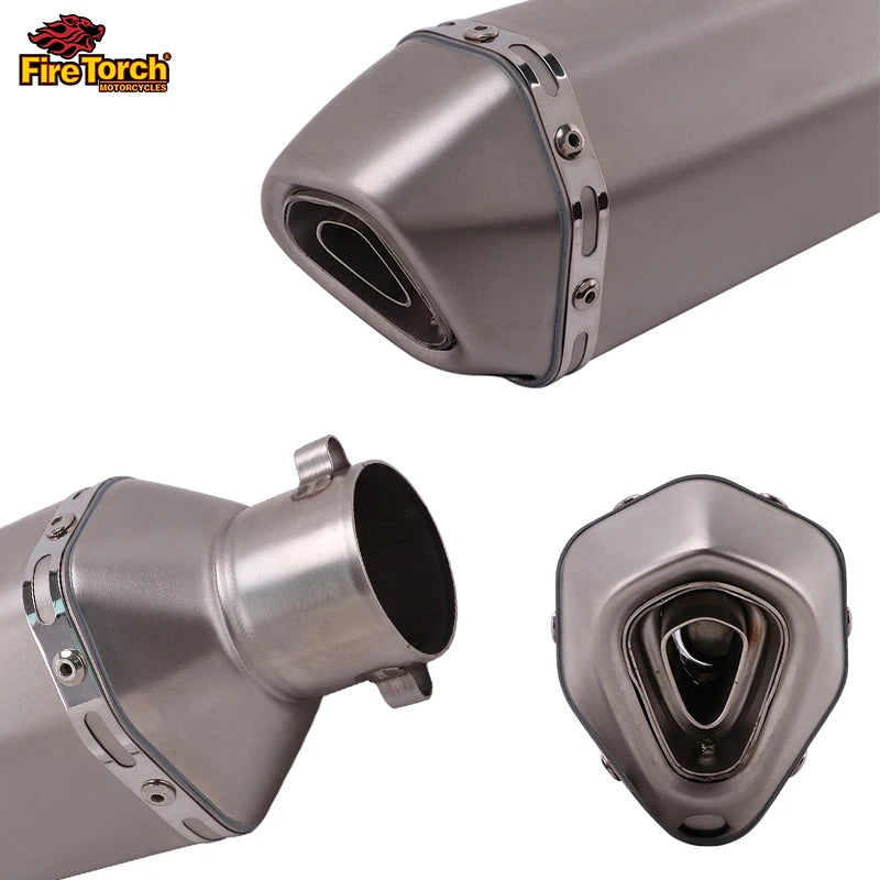 For Kawasaki ER6N ER6F Versys 650 Z650 Ninja650 2012 - 2023 Motorcycle Full Exhaust System Muffler Pipe Front Connect Link Tube