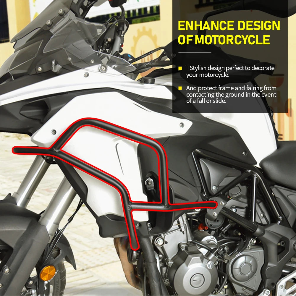 TRK 502X Engine Guard Bumper Motorcycle Highway Crash Bar For Benelli TRK502 TRK502X 2017 2018 2019 2020 BJ500GS-A Accessories