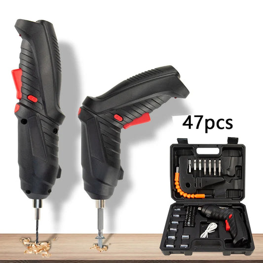3.6V Screwdriver Kit Rechargeable Lithium Battery Cordless Electric Screwdriver Drill Kit Folding Home Power Tools