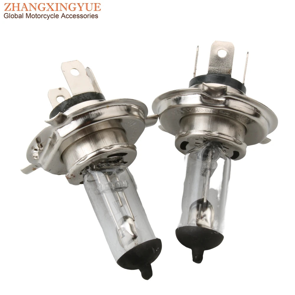2PC H4 PX43T Bulb Headlight 12V 35/35W For Motorcycle Scooter ATV Kart 50cc 70cc 100cc 125cc 150cc 200cc 250cc