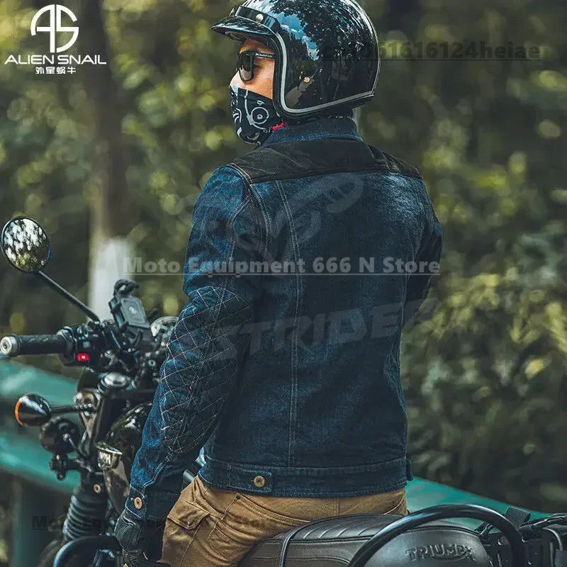 Retro Motorcycle Jeans Jackets Mens Motocross Motorcycle Armor CE Protective Gear Bicycle Skateboard Motobike Clothes