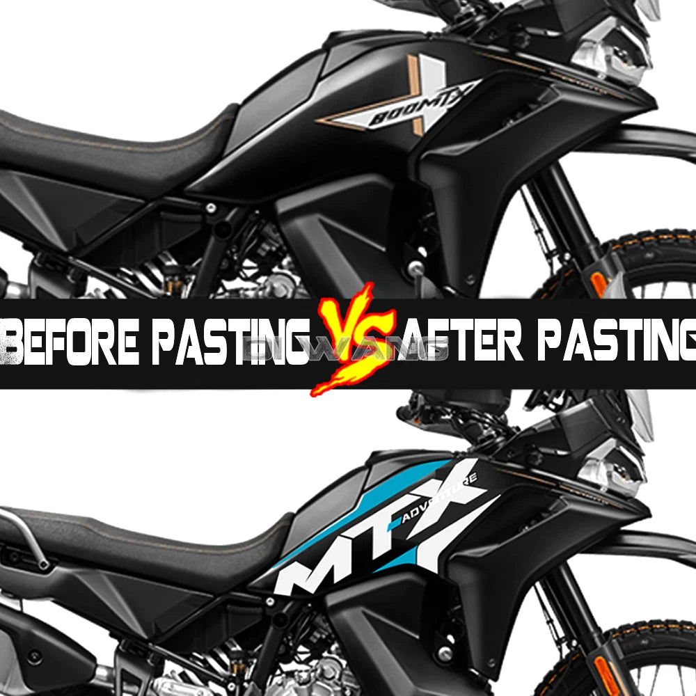 Motorcycle Modified Fuel Tank Lace Body Painting Decals Protective Film Stickers For CFMOTO 800MT X 800MTX MT-X800 MTX800