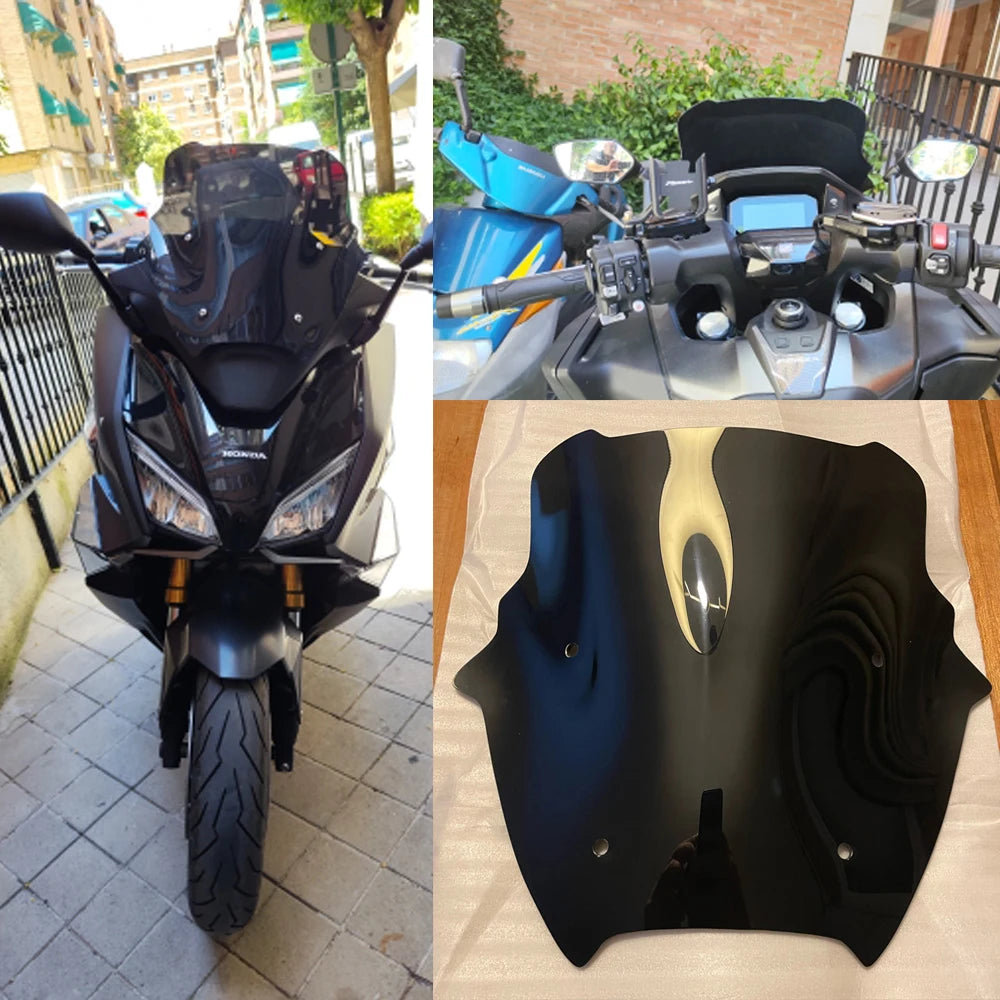 For Honda Forza 750 Windscreen Motorcycle Touring Sports Windshield Wind Deflector NSS750 2021 2022 NSS 750 Screen Double Bubble