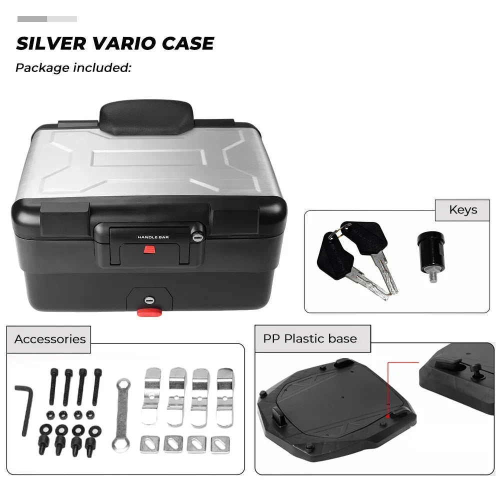 Universal Motorcycle Vario Top Box For BMW R1200GS R1250GS F800GS LC ADV F800GS F850GS F750gs Top Rear Luggage Tool Cases