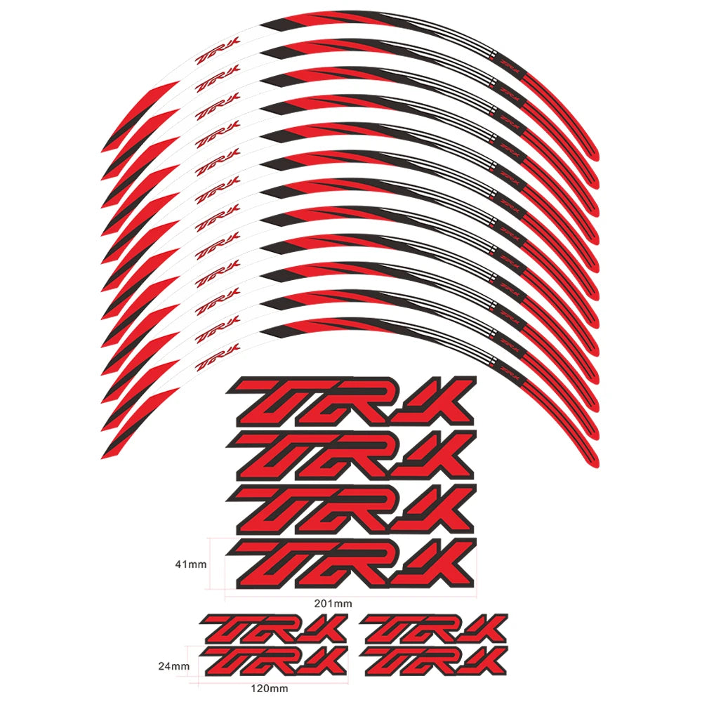 Motorcycle Wheel Sticker Waterproof Rim Stripe Tape TRK 502X Accessories 2022 for Benelli TRK 502 X TRK502X 2017-2023 2020 2021