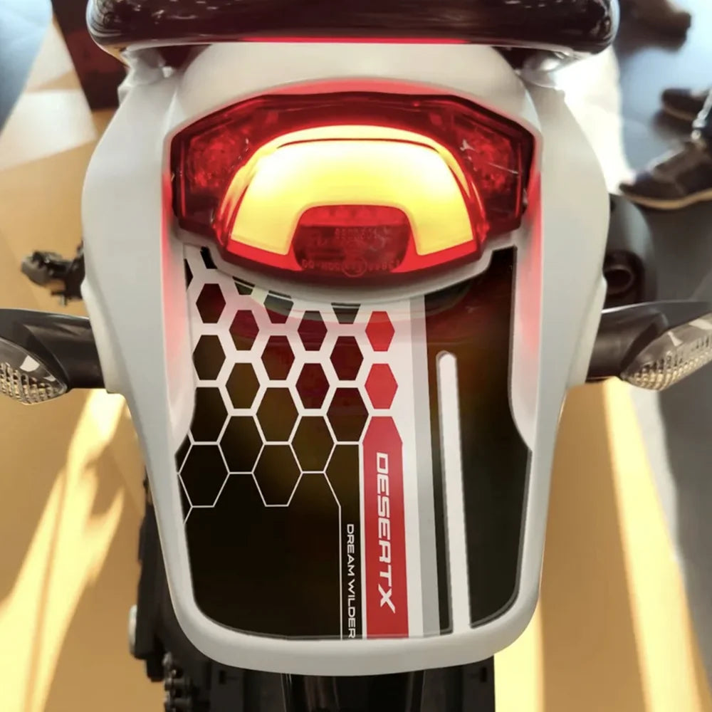 For Ducati Desert X DesertX desertX 2022 2023 motorcycle fuel tank 3D sticker knee anti-skid sticker