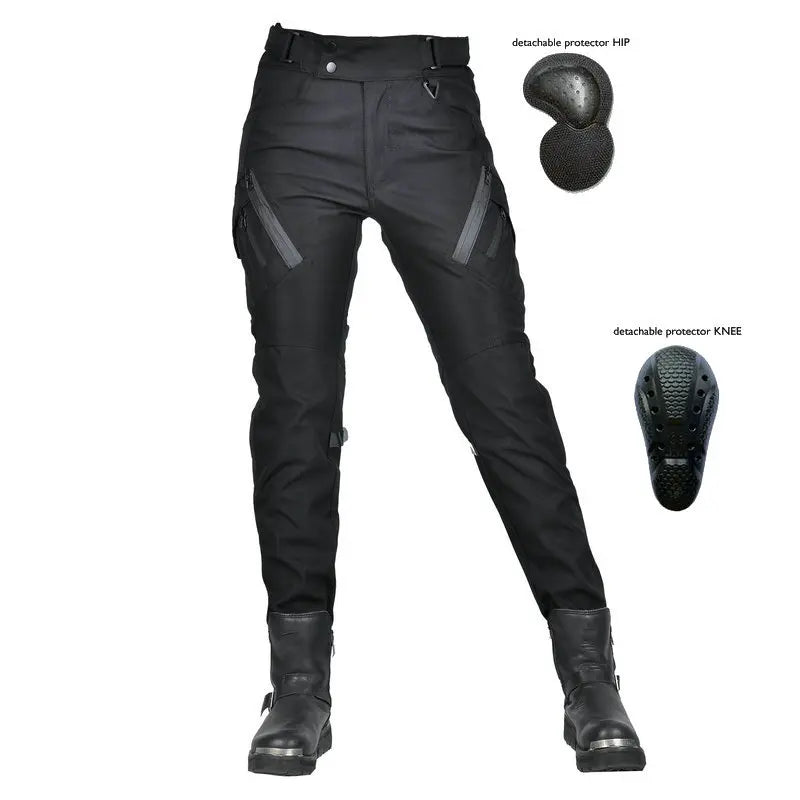 Motorcycle Riding Pants Waterproof Breathable Women's Motorcycle High-waisted Pants Anti-drop Retro Commuting Pants Windproof