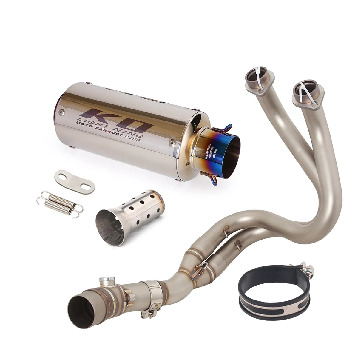 For Kawasaki Z650 Ninja 650 Versys 650 Z650RS Motorcycle Exhaust System Front Link PIpe Muffler Escape With Removable DB Killer