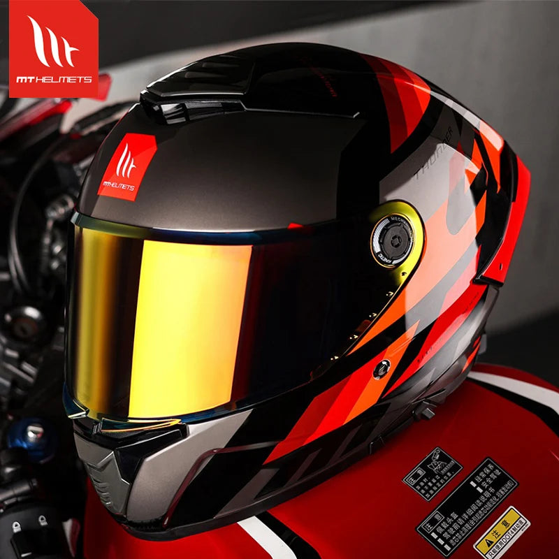 MT Thunder SV 4 ECE 22.06 DOT Approved Full Face Helmets Motorcycle Double Lens Shield Scooter Helmen Men Capacete de Moto