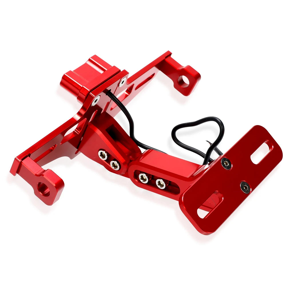 For Honda X-ADV XADV750  XADV 750 2017 - 2023 Universal Motorcycle Adjustable Tail Tidy Rear License Plate Holder With Led Light