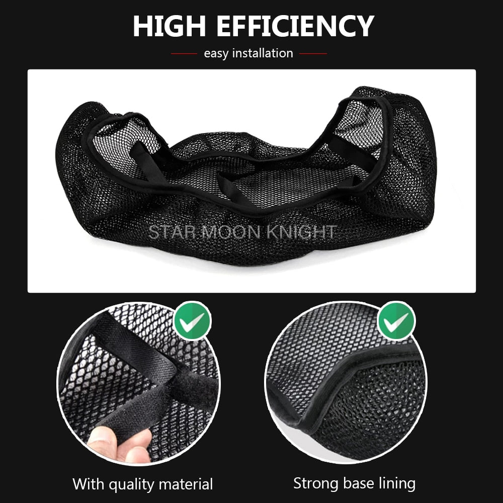 Motorcycle Anti-Slip 3D Mesh Fabric Protecting Cushion Seat Cover For Suzuki V-Strom VStrom DL650 DL1000 DL250 DL 650 1000 250