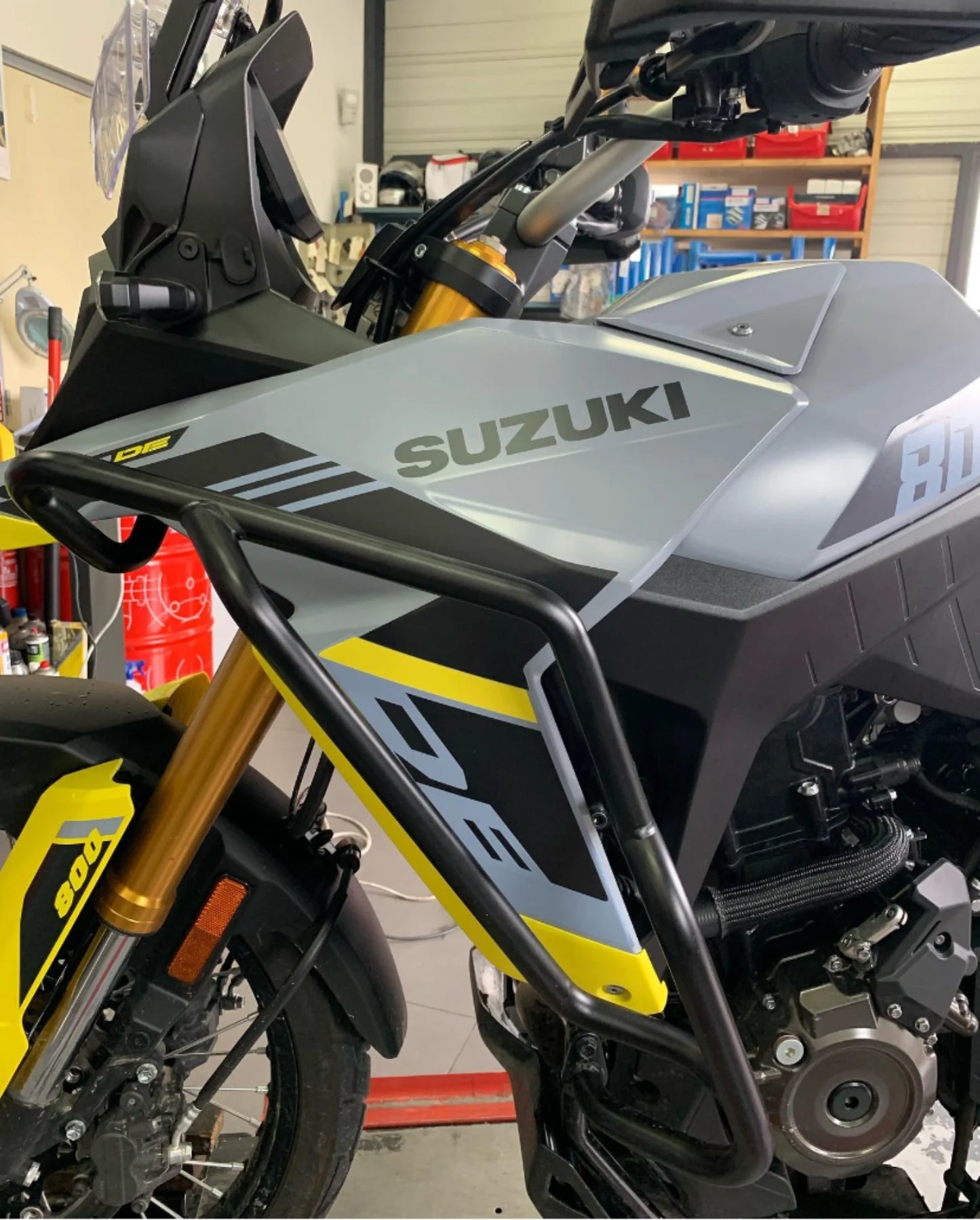 For Suzuki V-STROM DL800 DE DL800DE 2023 Motorcycle Engine Guard Crash Bar Tank Bumper Protector Bar DL 800DE For Suzuki V-STR