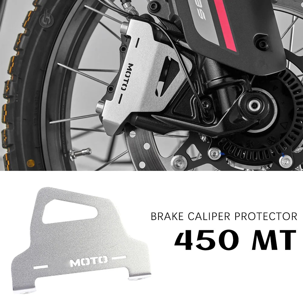 for CF-MOTO 450 MT Accessories Front Brake Caliper Guard 450MT Rear Oil Cup Guard for CFMoto 450 MT Brake Caliper Protection
