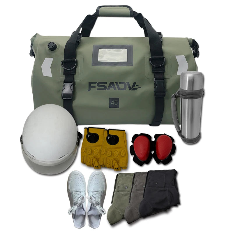 For BMW R1250GS For YAMAHA Suzuki Motorcycle Waterproof Tail Bag Travel Bag 40L 66L Motorbike Luggage Backpack Motorcycle Seat