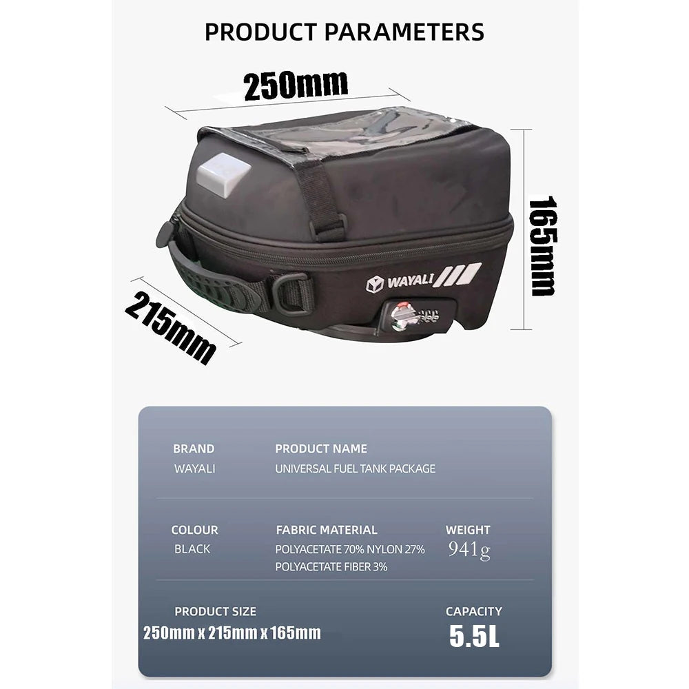 For CFMOTO 800MT MT800 2022 2023 Fuel Tank Bag Saddle Racing Tanklock Waterproof Bags Backpack 800 MT Motorcycle Accessories