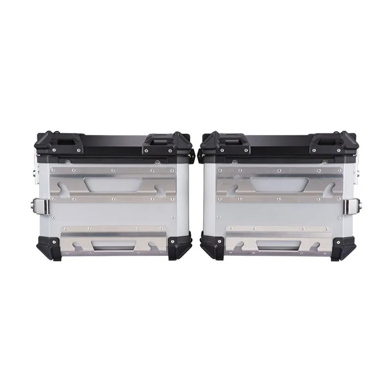 28L Universal Motorcycle Rear Top Box Side Luggage Case Para Motos Storage Trunk Lock Travel Toolbox Aluminum Alloy