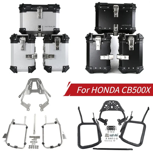 Motorcycle Side Panniers Rack Frame Top Box Case Saddlebag Bracket Pannier Stainless Steel Luggage Racks for HONDA CB500X
