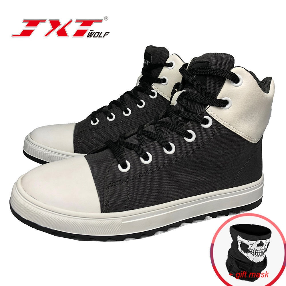 Men's Motorcycle Shoes Four Seasons Motorbike Gear Shift Breatheable Anti-fall Rider Road Racing Casual Shoes Boots