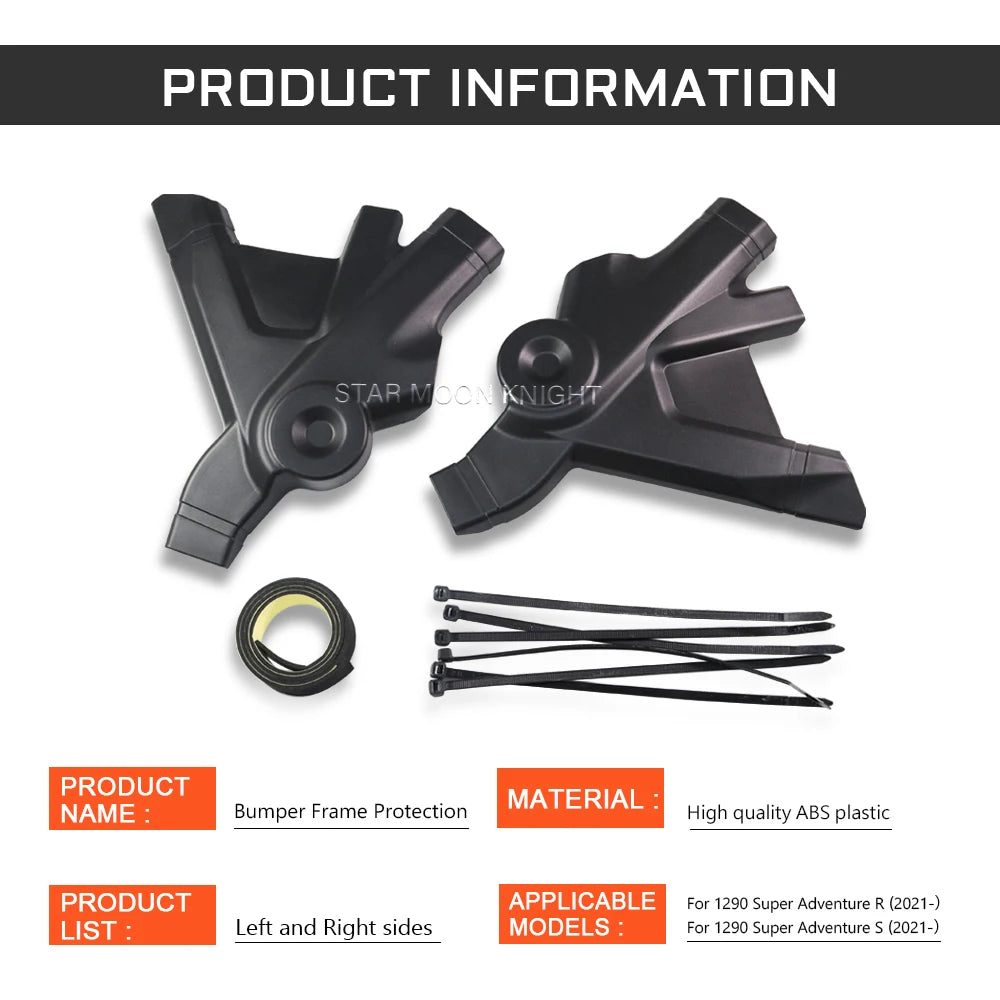For 1290 Super Adventure S / R 2021 - 2022 Motorcycle Accessories ABS Bumper Frame Guards Protection Cover Frame Protectors