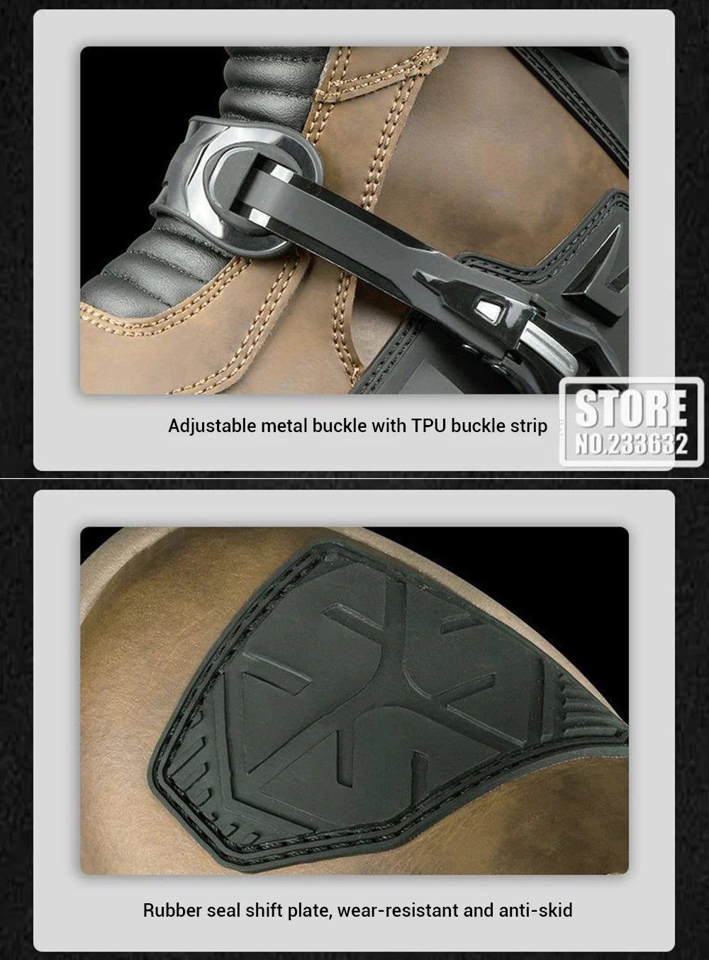 Waterproof Motorbike Boots Anti-slip Motorcycle Boots Wear-resistant Biker Protection Equipment Anti-fall Motocross Boot