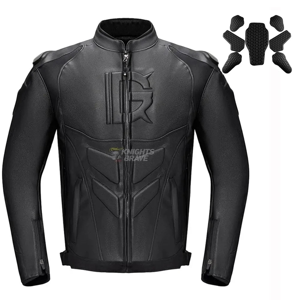 Leather Motorcycle Jacket Men's Chaqueta Moto Waterproof Moto Suit Motorbike Riding Jacket Motocross Jacket Motorcycle Clothing