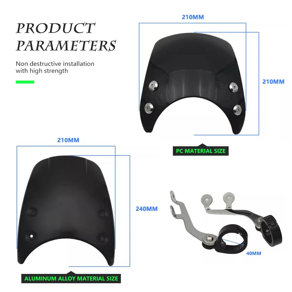 Windscreen Windshield Wind Deflector Shield Screen Visor for Honda Rebel CMX 300/500 CMX300 CMX500 2017 2018 2019 2020 2021