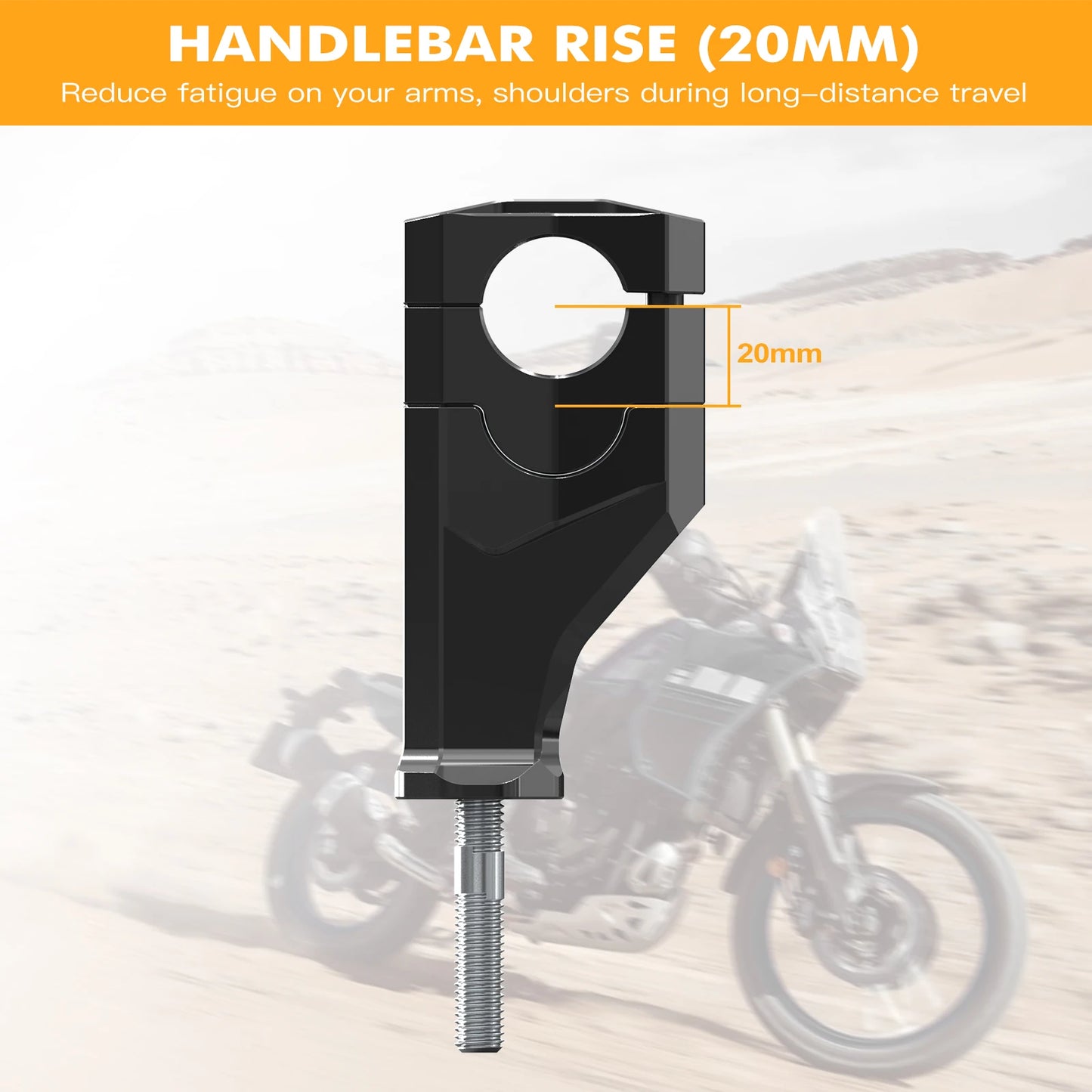 For Tenere 700 20MM Handlebar Riser Heightening Clamp Mount For Yamaha Tenere 700 XTZ700 T700 2019-2024 Tenere 700 World Raid 22