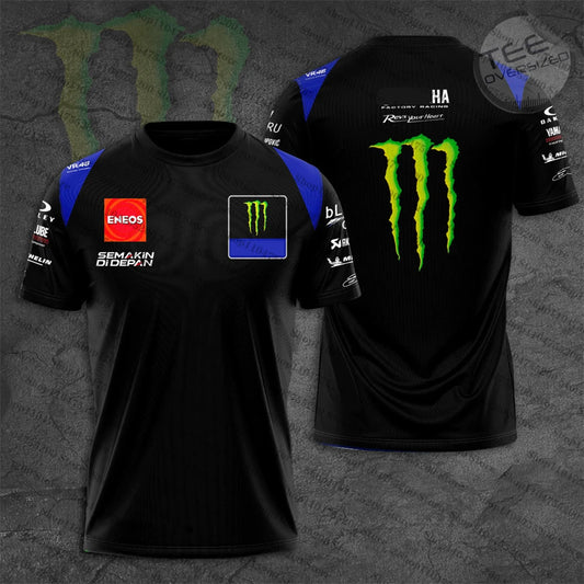 Monster Energy Racing Moto Jersey Dual Fabio Quartararo 20 El Diabo 2025 T-Shirt Men Women Tee Short Sleeve Tops Shirts Children