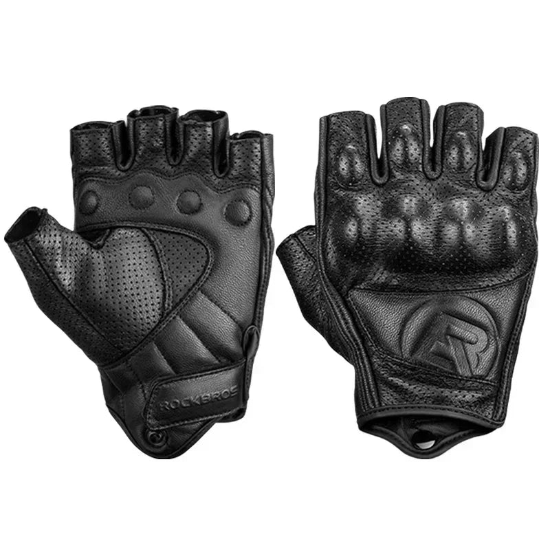 ROCKBROS Bicycle Men Women Gel Protector Tactical Motorcycle Gloves Sport Short Bike Gloves Breathable Half Finger Gloves