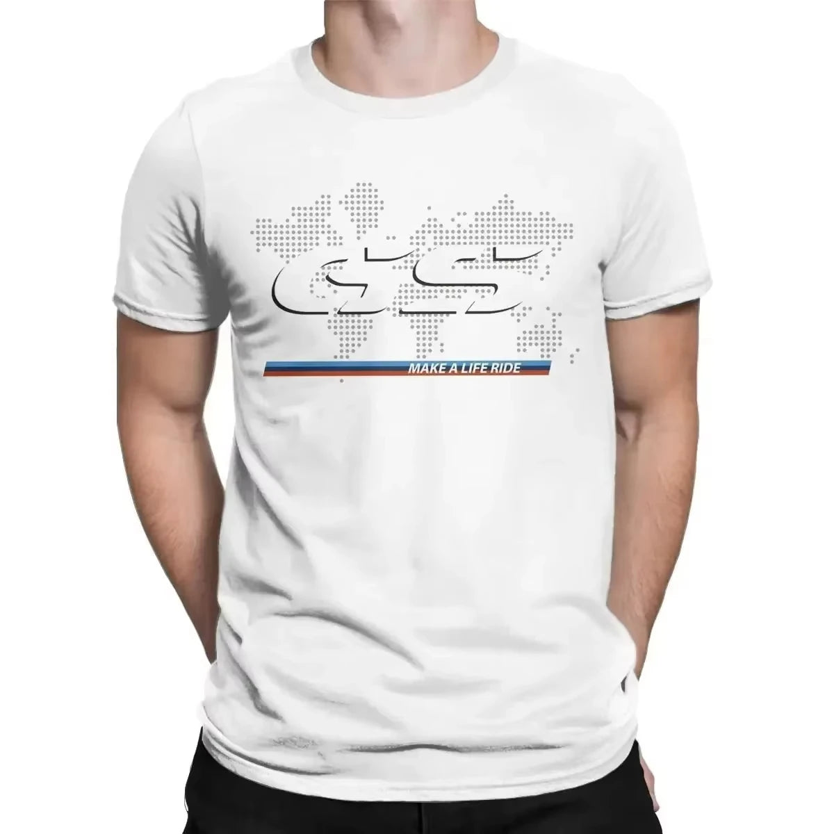 GS Motorcycle 1250 GS Exclusive for BMW Fans Motorrad R1250GS R1200 GS T-Shirt Men Women Cotton Tees Short Sleeve Unisex Tops