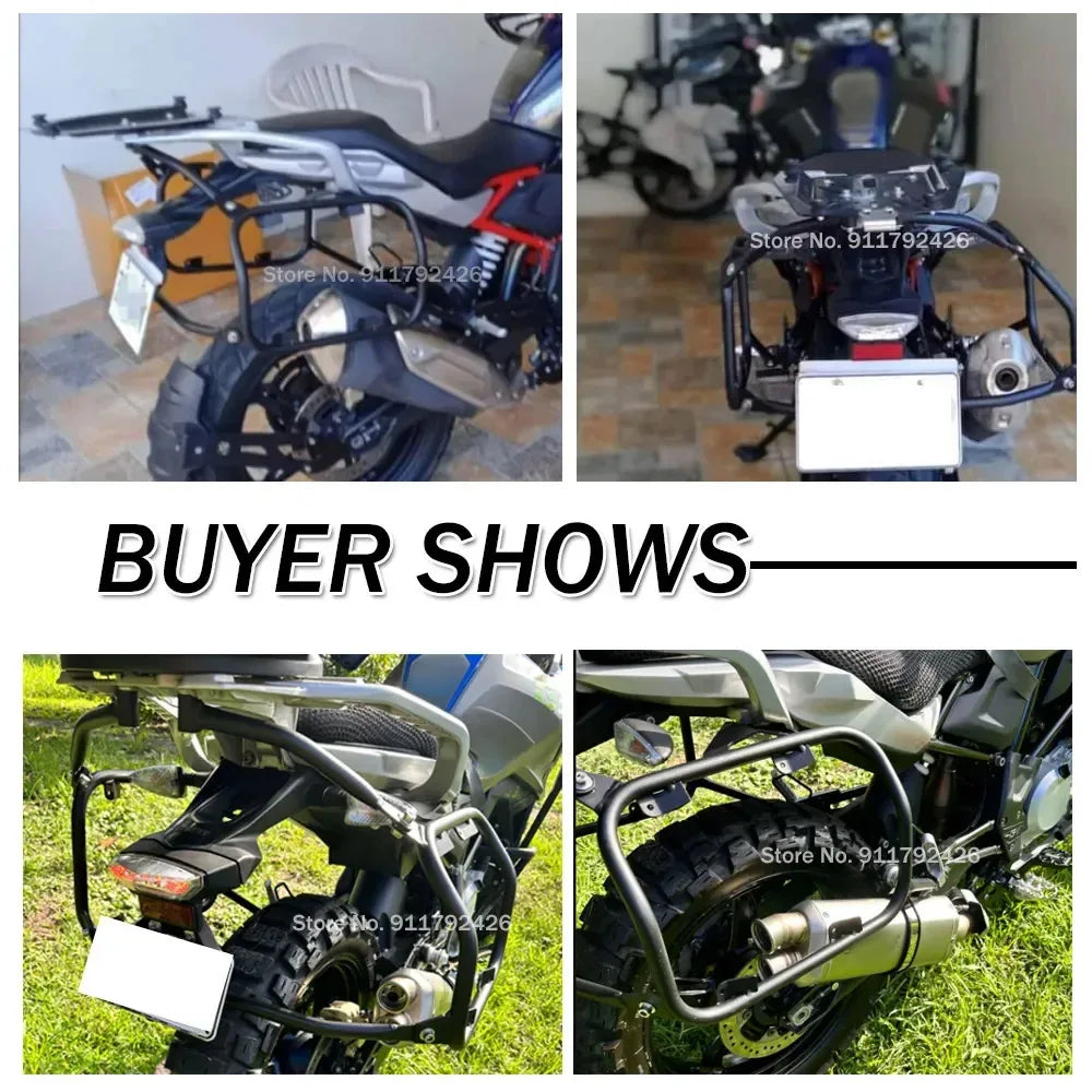 G310GS Panniers Rack For BMW G 310 G310 GS 2017-2022 2023 2024 Motorcycle Side Trunk Saddlebag Stainless Steel Luggage Bracket