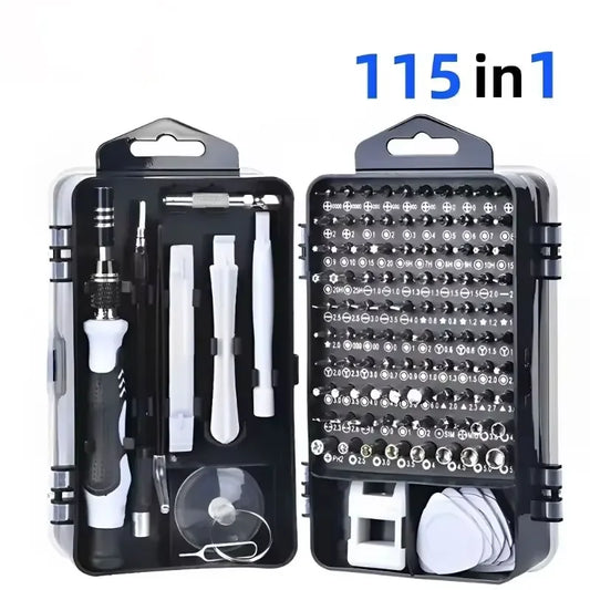 115 in 1Multifunctional Screwdriver Set Computer PC Mobile Phone Equipment Repair Screw Driver Insulation Manual Household Tools