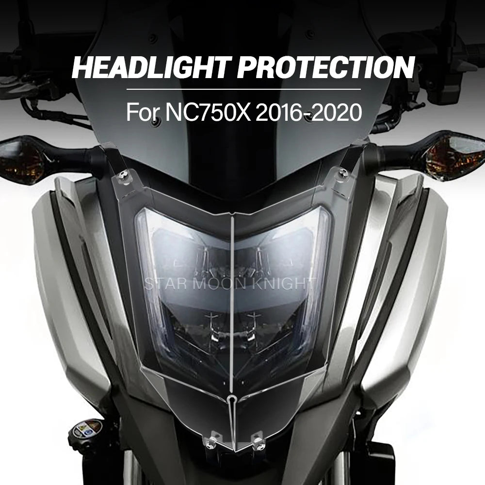 NEW Motorcycle Acrylic Headlight Protector Light Cover Protective Guard For Honda NC750X NC 750 X 2016 - 2018 2019 2020