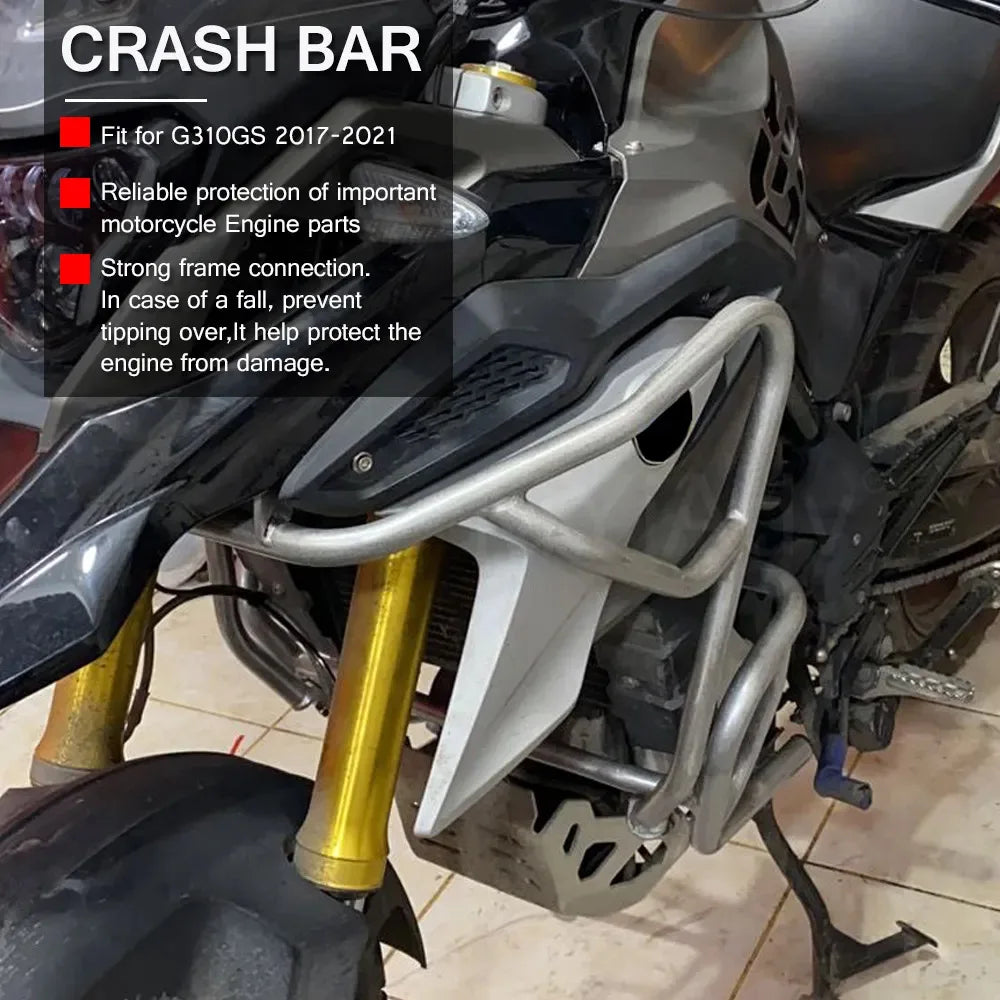 Crash Bars Bumpers For BMW G310GS G310R 2017-2020 2021 G310 GS G310 R G 310R Motorcycle Engine Guard Tank protector Upper Cover
