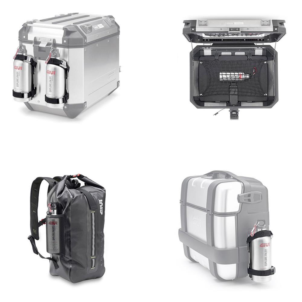 Givi STF500S-Moto thermal sports bottle stainless steel 500ML. Maintains 12H