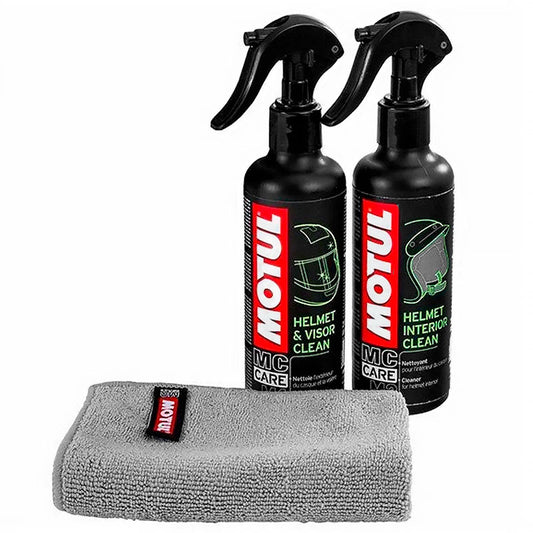 MOTUL Pack + economical cleaning helmets MC Care M1 Helmet & Vision Clean 250ml M2 Helmet Interior Clean 250ml