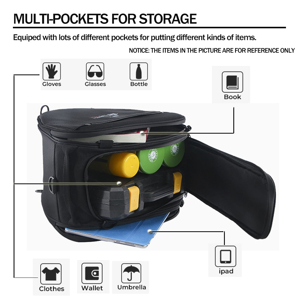 Motorcycle Waterproof Scooter Pedal Bag For BMW C400GT C650GT For TMAX 530 560 Outdoor Toolbag Shoulder Bags For PCX XADV Maxsym