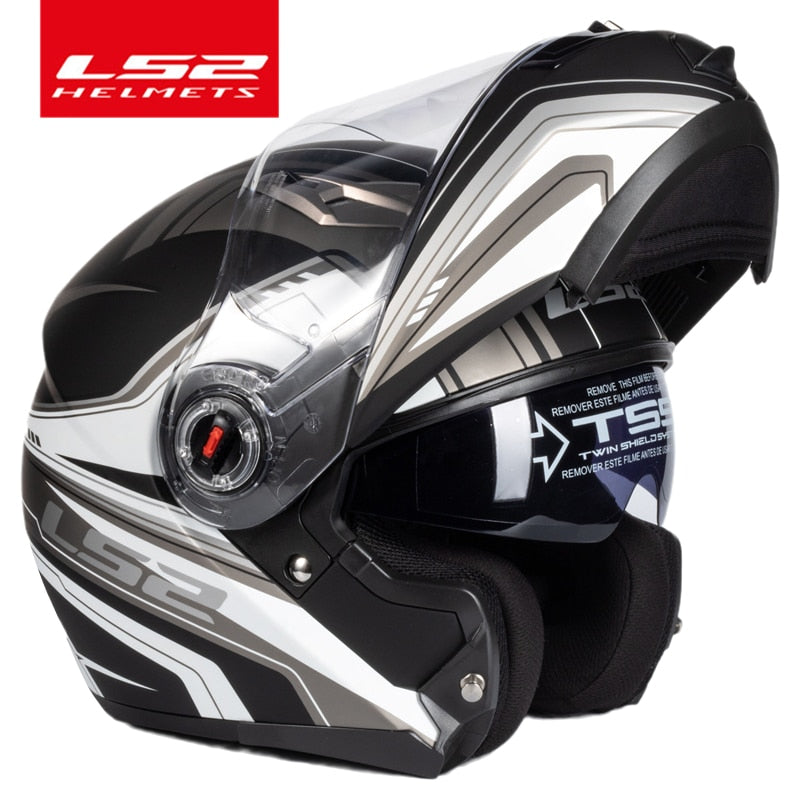 ls2 ff370 shadow helmet Capacete LS2 FF370 Flip up motorcycle helmet LS2 dual lens modular hel – Turtle MOTO Store