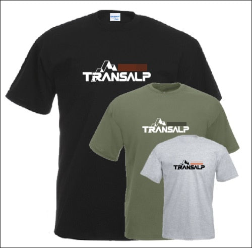 New 2019 Summer Men'S 100% Cotton T Shirt Man Short Sleeve Transalp T-Shirt For Motorcycle Fans Motorcycle retro Tee Shirts