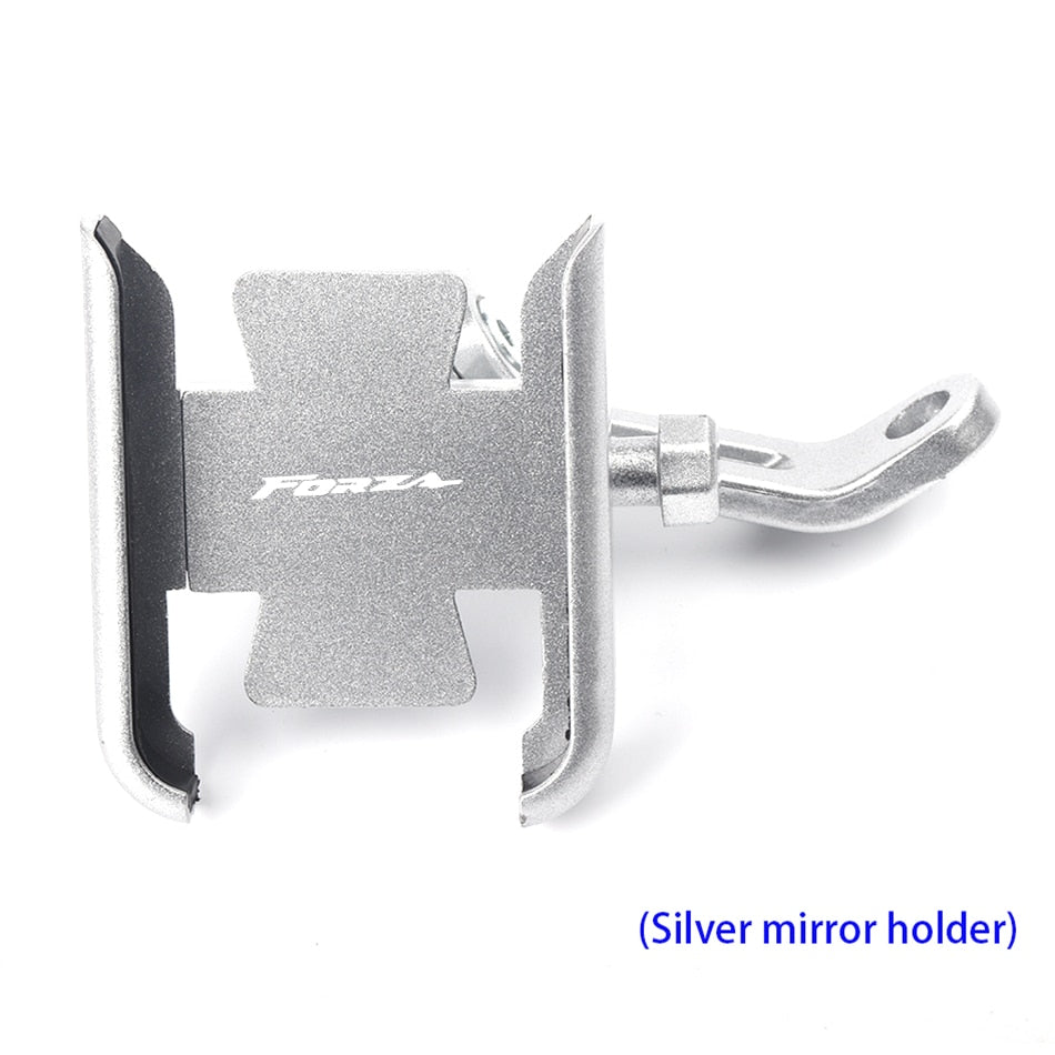 For Honda Forza 125 250 300 350 750 Motorcycle Mobile Phone Holder GPS Navigator Rearview Mirror Handlebar Bracket Accessories