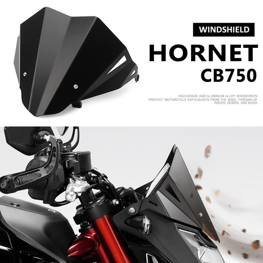 New Windshield Windscreen For Honda CB750 HORNET CB 750 Hornet 2023 Motorcycle Accessories Wind Deflectors Black