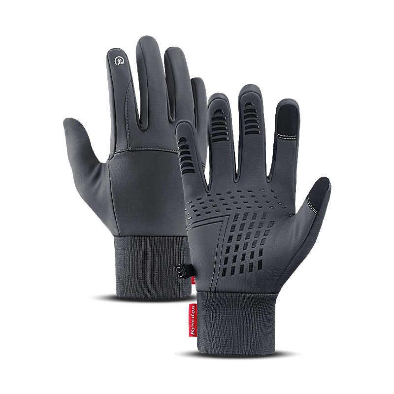 Winter Cycling Gloves With Wrist Support Touch Screen Bicycle Gloves Outdoor Sports Anti-slip Windproof Bike Full Finger Gloves