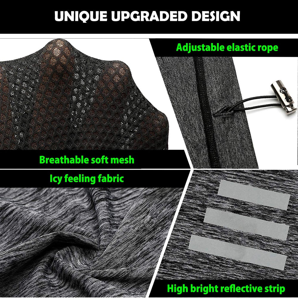 IRON JIA'S Motorcycle Face Mask High Stretch Summer Fabric Moto Dust-Proof UV Protection Mesh Motorbike Neck Gaiter Face Mask