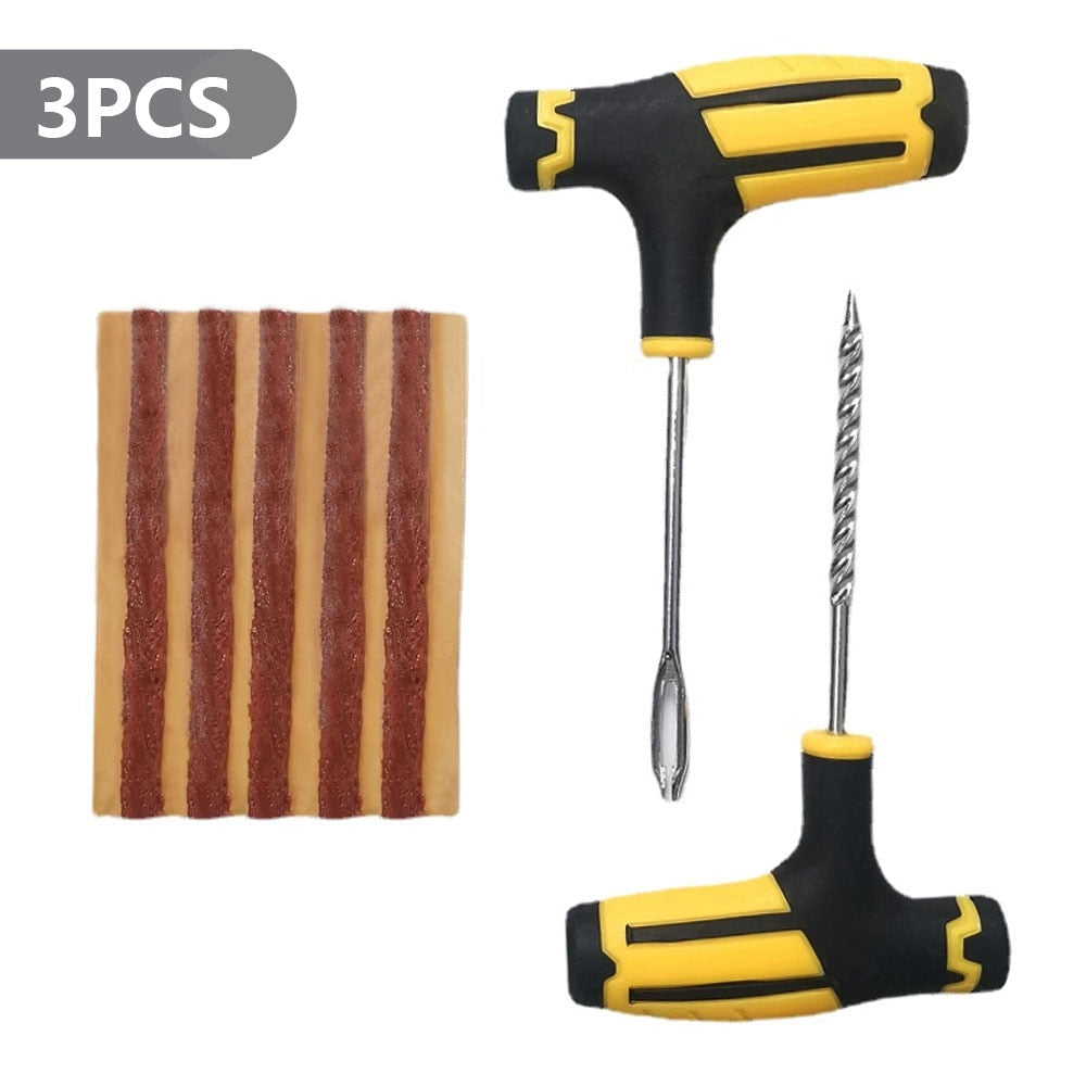 Tire Repair Kit Puncture Plug Tools Tyre Puncture Emergency for Tire Strips Stirring Glue Repair Tool Kit Car Accessories