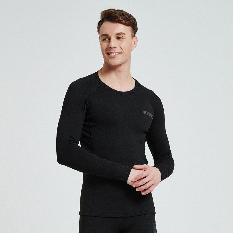 Thermal Underwear Sets 2023 New Men Winter Fleece Long Johns Comfortable Warm Thermo Underwear Thickening Breathable Tights