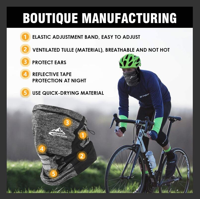 IRON JIA'S Motorcycle Face Mask High Stretch Summer Fabric Moto Dust-Proof UV Protection Mesh Motorbike Neck Gaiter Face Mask