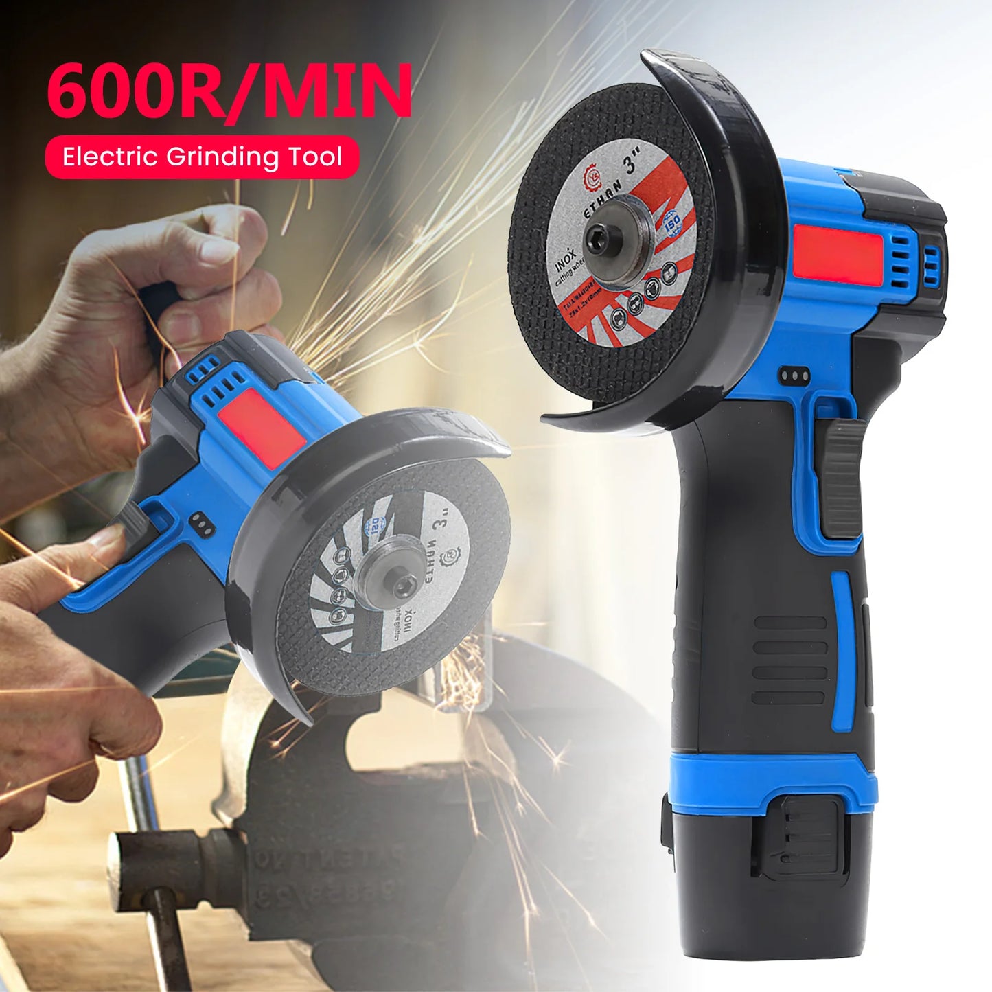 Mini Angle Grinder Mini Household Rechargeable Cutting Machine Polishing Machine Electric Hand Grinder Polishing Machine