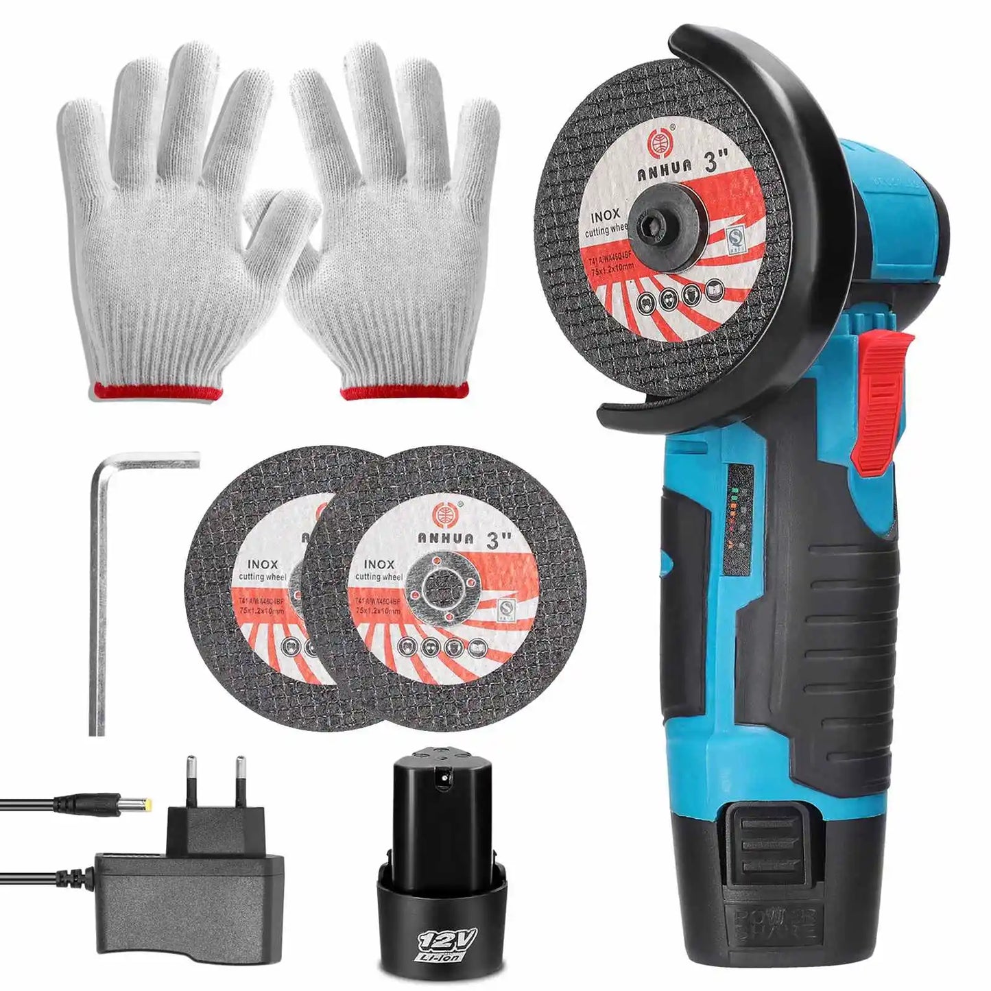 Mini Angle Grinder Mini Household Rechargeable Cutting Machine Polishing Machine Electric Hand Grinder Polishing Machine